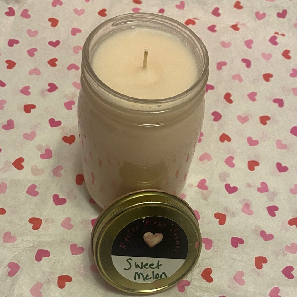 Hand Crafted Sweet Melon Soy Candle​